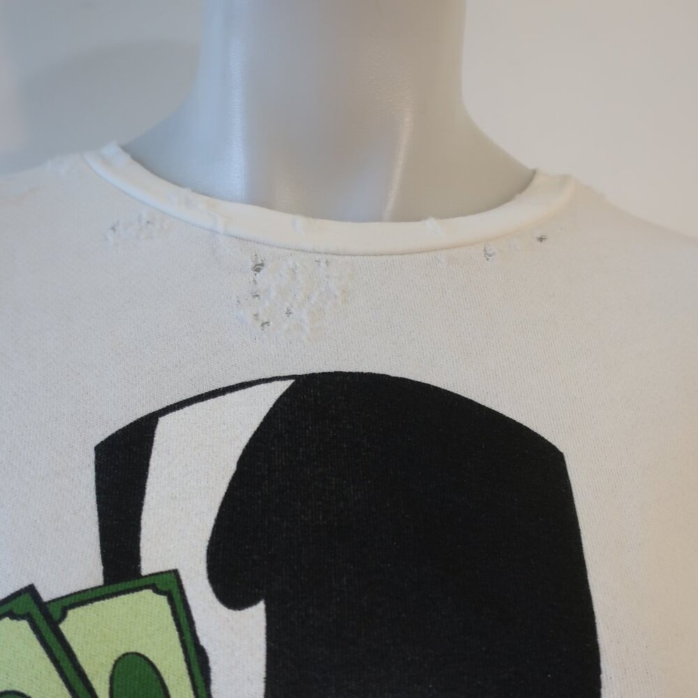 Lauren Moshi x Disney White Graphic Lee Scrooge Sweatshirt Small - Picture 4 of 9